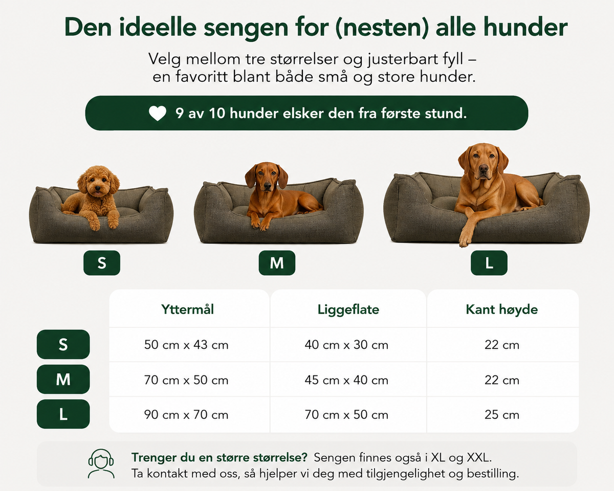 Ortopedisk hundeseng Cord Truffle