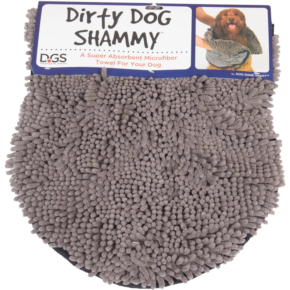 DGS Dirty Dog Shammy Håndkle 33 × 79 cm – Grå