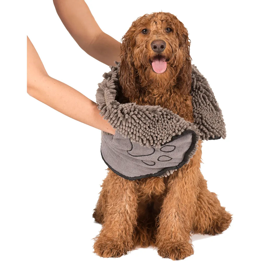 DGS Dirty Dog Shammy Håndkle 33 × 79 cm – Grå