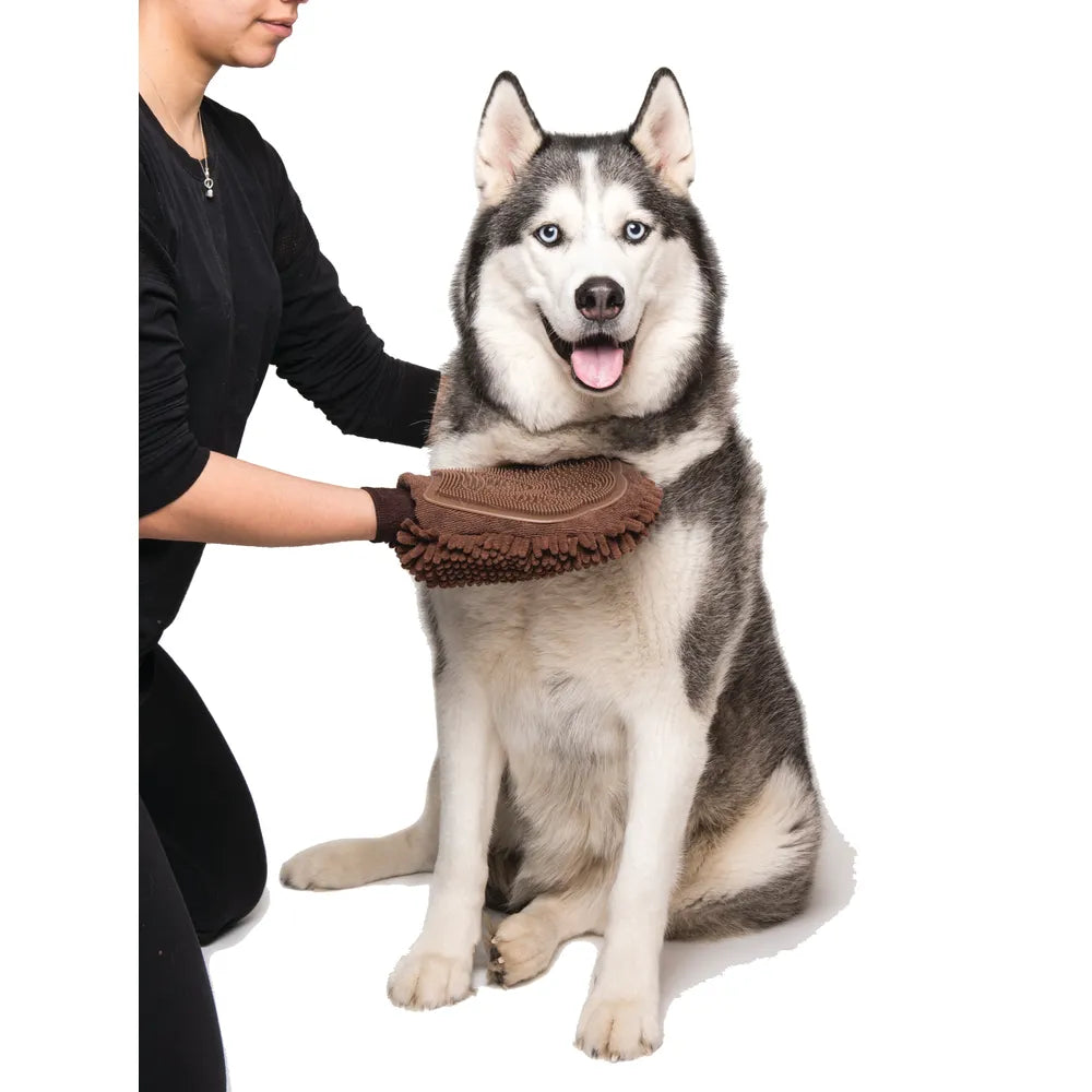 DGS Dirty Dog Grooming Mitt – Brun