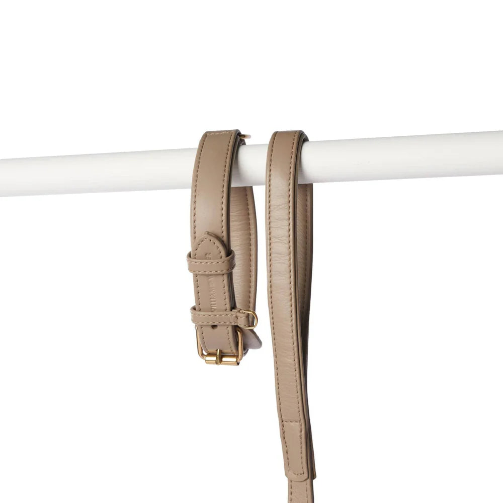 Plain Beige Halsbånd i skinn