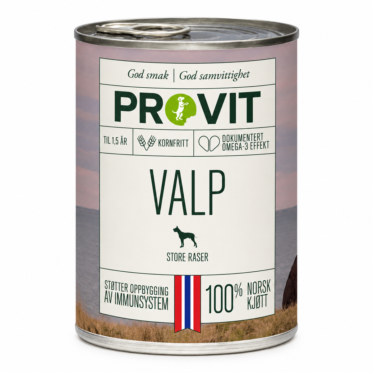 PROVIT Valp Små og Mellomstore Raser – Våtfôr med storfe, svin og kylling 400