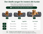 Ortopedisk hundeseng Cord Grå