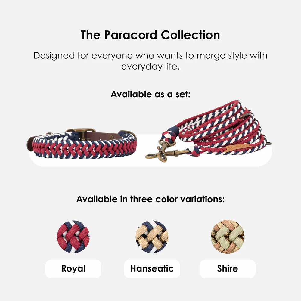 Paracord Royal Hundebånd